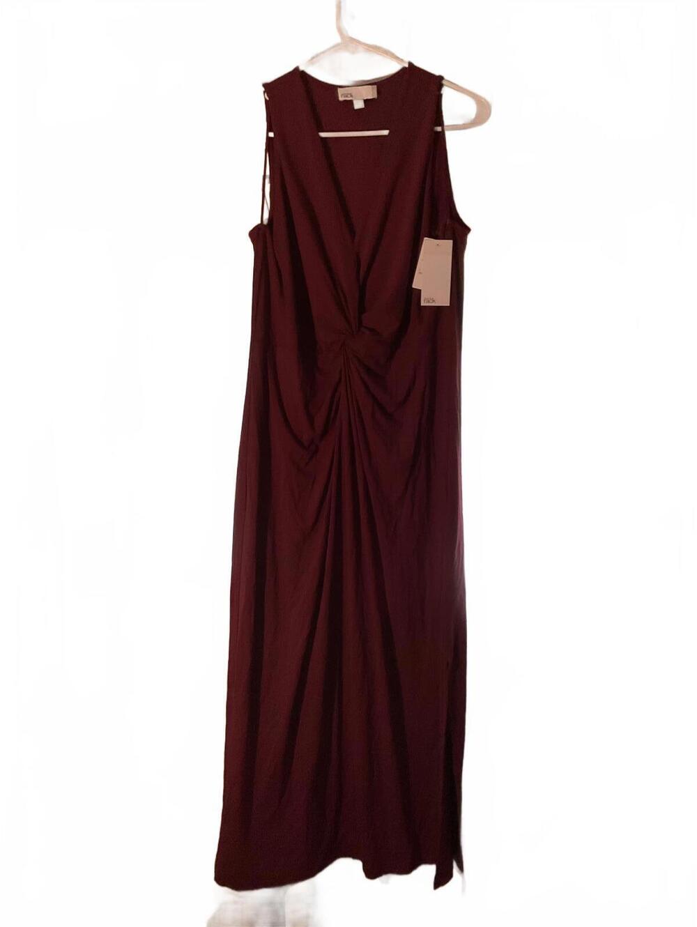 Nordstrom Rack Sleeveless Maxi Dress - Burgundy Twist Detail by Rack - Picture 2 of 9